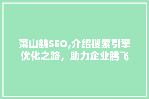 萧山鹤SEO,介绍搜索引擎优化之路，助力企业腾飞