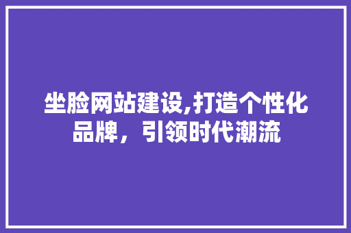 坐脸网站建设,打造个性化品牌，引领时代潮流
