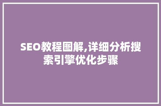 SEO教程图解,详细分析搜索引擎优化步骤  第1张