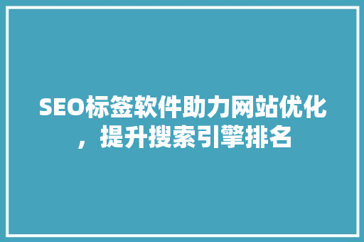SEO标签软件助力网站优化，提升搜索引擎排名