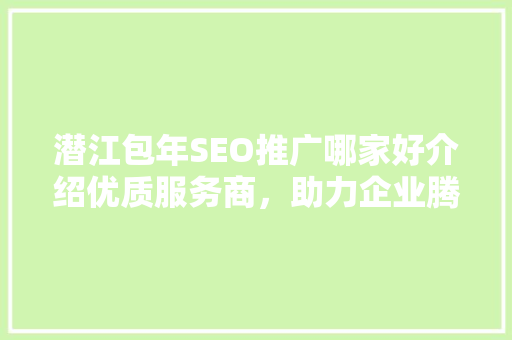 潜江包年SEO推广哪家好介绍优质服务商，助力企业腾飞
