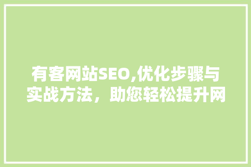 有客网站SEO,优化步骤与实战方法，助您轻松提升网站流量  第1张