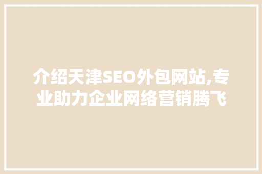 介绍天津SEO外包网站,专业助力企业网络营销腾飞