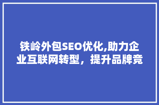 铁岭外包SEO优化,助力企业互联网转型，提升品牌竞争力