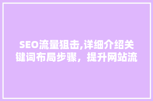 SEO流量狙击,详细介绍关键词布局步骤，提升网站流量  第1张