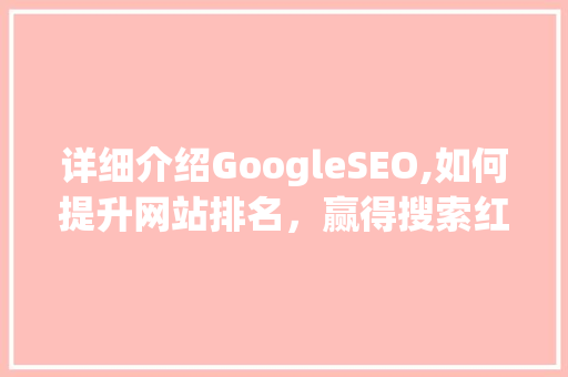 详细介绍GoogleSEO,如何提升网站排名，赢得搜索红利