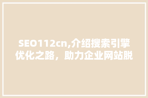SEO112cn,介绍搜索引擎优化之路，助力企业网站脱颖而出