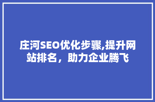 庄河SEO优化步骤,提升网站排名，助力企业腾飞