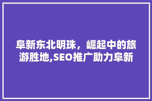 阜新东北明珠，崛起中的旅游胜地,SEO推广助力阜新旅游产业发展