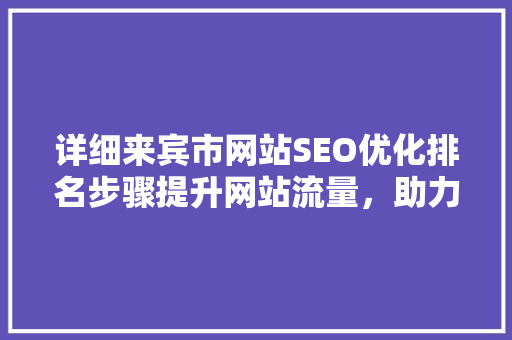 详细来宾市网站SEO优化排名步骤提升网站流量，助力企业发展