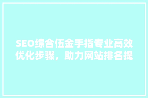 SEO综合伍金手指专业高效优化步骤，助力网站排名提升