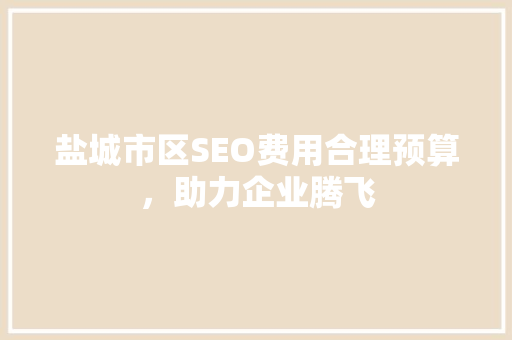 盐城市区SEO费用合理预算，助力企业腾飞