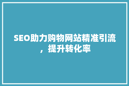 SEO助力购物网站精准引流，提升转化率