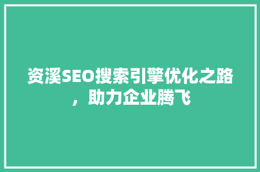 资溪SEO搜索引擎优化之路，助力企业腾飞