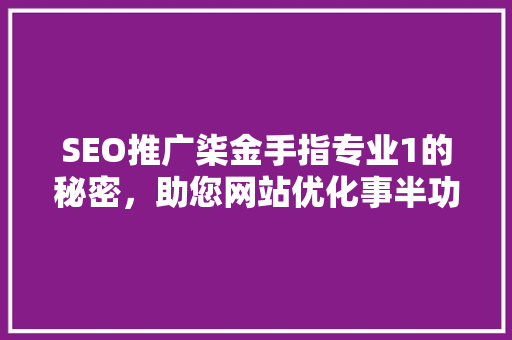 SEO推广柒金手指专业1的秘密，助您网站优化事半功倍