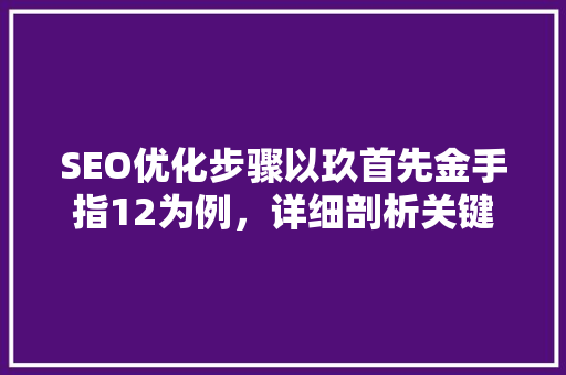 SEO优化步骤以玖首先金手指12为例，详细剖析关键词布局与内容优化