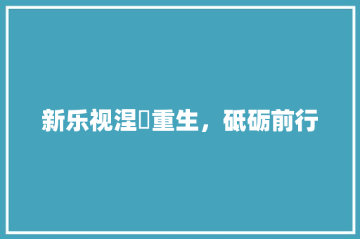 新乐视涅槃重生，砥砺前行